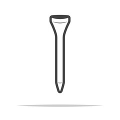 Wall Mural - Golf tee icon transparent vector isolated