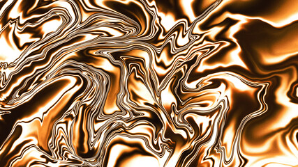 Wall Mural - gold holographic metallic chrome holo swirl background