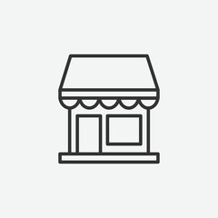 Poster - Marketplace icon. Marketplace icon vector symbol sign. Marketplace vector illustration on isolated background.