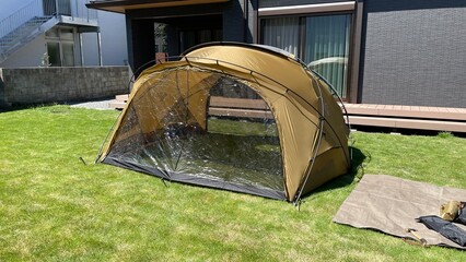 Wall Mural - tent in the forest
