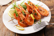 grilled shrimp with herbs and spices