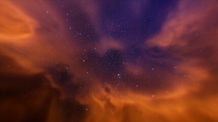 Wall Mural - cosmos is a nebula of gas, stars planets and galaxies. expansion of the universe 3d render