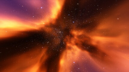 Wall Mural - cosmos is a nebula of gas, stars planets and galaxies. expansion of the universe 3d render