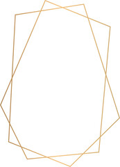 gold frame geometric