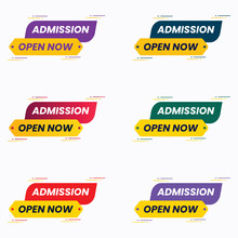 Speed Style Admission Open Now Banner Set
