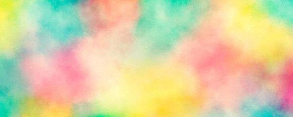 Wall Mural - Colorful blurred watercolor background