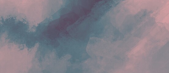Wall Mural - abstract watercolor background including a copy space for text and blue pink art
