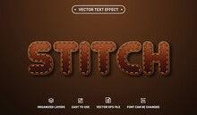 Stitch Editable Vector Text Effect.