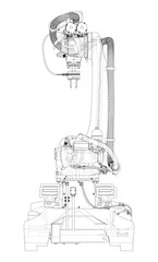 Poster - Industrial robot manipulator.