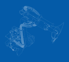Poster - Industrial robot manipulator.