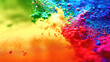 © Alex - abstract multicolored powder splatted background,Freeze motion of color powder exploding