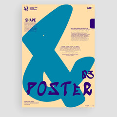Aufkleber - Creative fashionable poster design. Symbol 