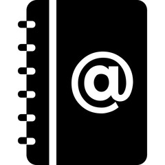 Sticker - Address Book Vector Icon 