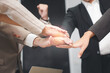 © topkritsada - Close-up of entrepreneurs who work together to plan a successful business. good teamwork concept Collaborating and creating agreements