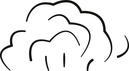 Wall Mural - explosion doodles. doodle smoke trail