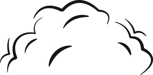 Wall Mural - explosion doodles. doodle smoke trail