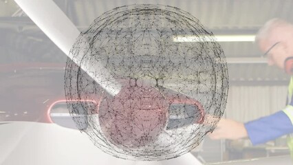 Poster - Animation of network of connections over world map