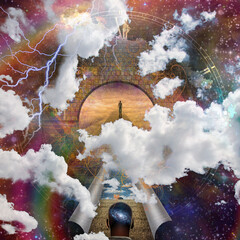 Wall Mural - eternal journey of soul