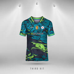 Soccer jersey design for sublimation, sport t shirt design