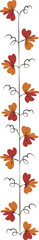 Wall Mural - Botanic garden plant maple red leaf vine
