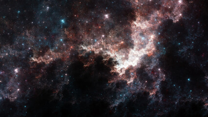 Wall Mural - Thunderstruck Nebula - sci-fi nebula- good for sci-fi related productions or gaming content