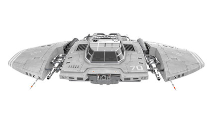 Poster - alien spaceship drone front view