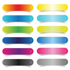 Poster - Empty web button set vector