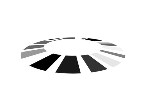 black and white circle,vector illustration