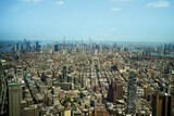 Fototapeta Nowy Jork - View of the Manhattan from the air