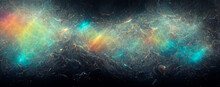 Cosmic Galaxy With Nebula And Star Dust. Fantasy And Science Fiction Background.Cosmic Galaxy With Nebula And Star Dust. Fantasy And Science Fiction Background.