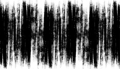 Poster - Monochrome texture composed of irregular graphic elements. Distressed uneven grunge background. Abstract vector illustration. Overlay for interesting effect and depth. Isolated on white background.