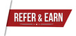 © Balint Radu - Refer and earn red ribbon or banner design