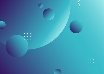 Aufkleber - Abstract geometric background illustration for poster design. Modern and minimalist wallpaper in Memphis style. Trendy Aesthetic copy space for presentation cover template