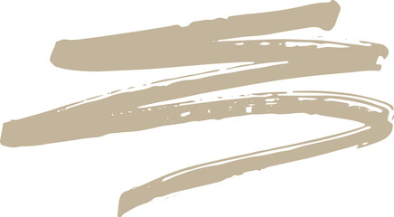 Poster - artistic line brush stroke design element