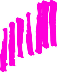 Poster - Abstract colorful scribble line stroke, Artistic  graphic design elements for lower third, brush lines, text effect, photo overlay, etc. Chinese style abstract brush strokes