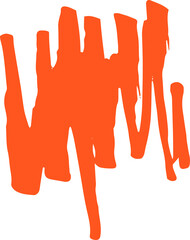 Poster - Abstract colorful scribble line stroke, Artistic  graphic design elements for lower third, brush lines, text effect, photo overlay, etc. Chinese style abstract brush strokes
