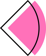 Poster - round abstract trendy design element. Aesthetic shape for creative design ornament. Collection of minimalist modern style for decorative design