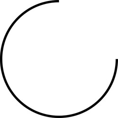 Poster - round abstract trendy design element. Aesthetic shape for creative design ornament. Collection of minimalist modern style for decorative design