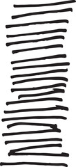 Poster - abstract stroke in doodle art and scribble for design element