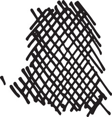 Poster - abstract stroke in doodle art and scribble for design element
