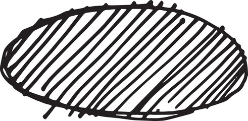 Poster - abstract stroke in doodle art and scribble for design element
