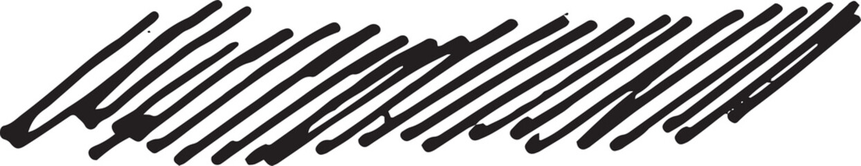 Poster - abstract stroke in doodle art and scribble for design element