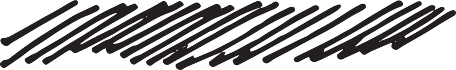 Poster - abstract stroke in doodle art and scribble for design element
