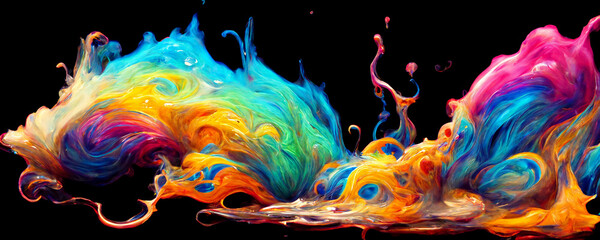 abstract random color explosion illustration
