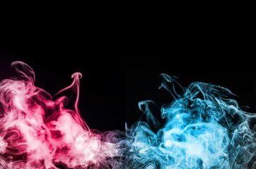 Wall Mural - Abstract fog or smoke on dark background