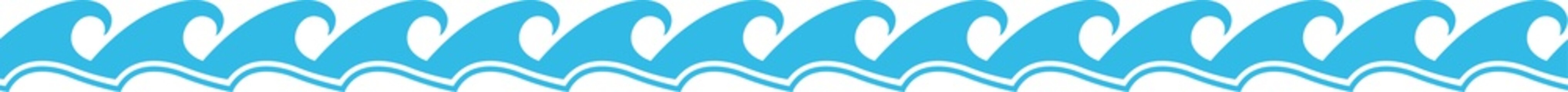 Marine waves, ocean or sea isolated wave line icon