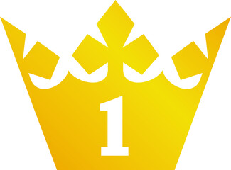 Gold crown icon / 1st place	 (png)