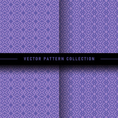 Wall Mural - Set of geometric pattern vector collection