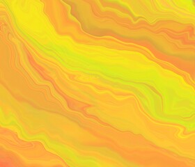 Wall Mural - Aesthetic liquid yellow abstract background with waves.