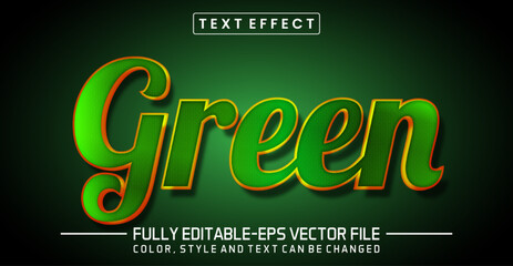 Poster - Green text editable style effect